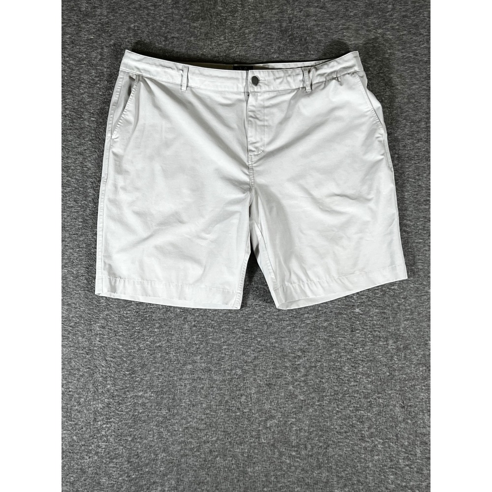 Faherty All Day Shorts Mens 40 Light Gray Recycled Hybrid Chino 9 Inseam